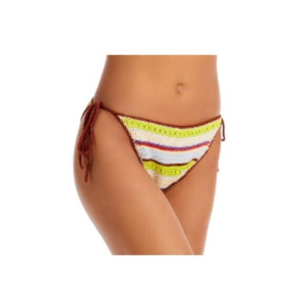 Ganni Crochet Swim Bikini Bottom Multicolor Boho 36 (US Small) NWT